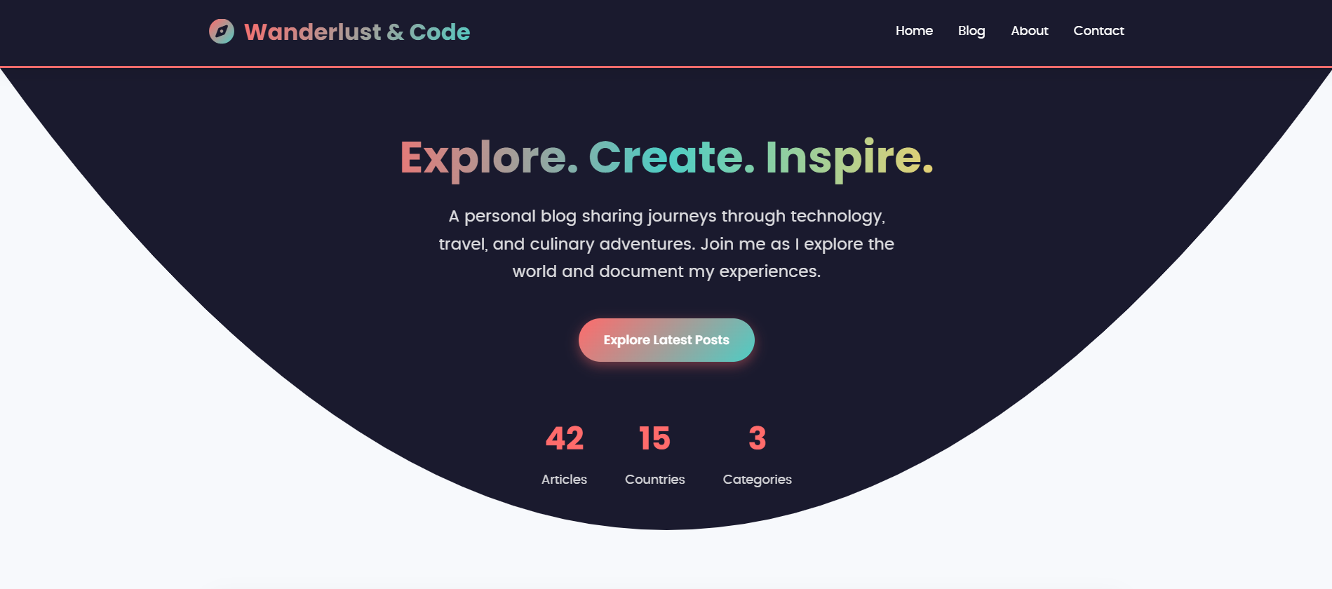 Personal Blog Homepage